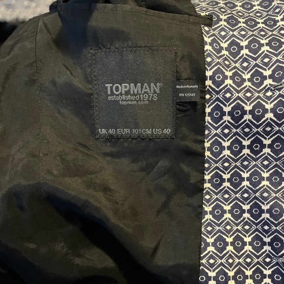Topman Men’s Print Blazer Jacket - Picture 3 of 6